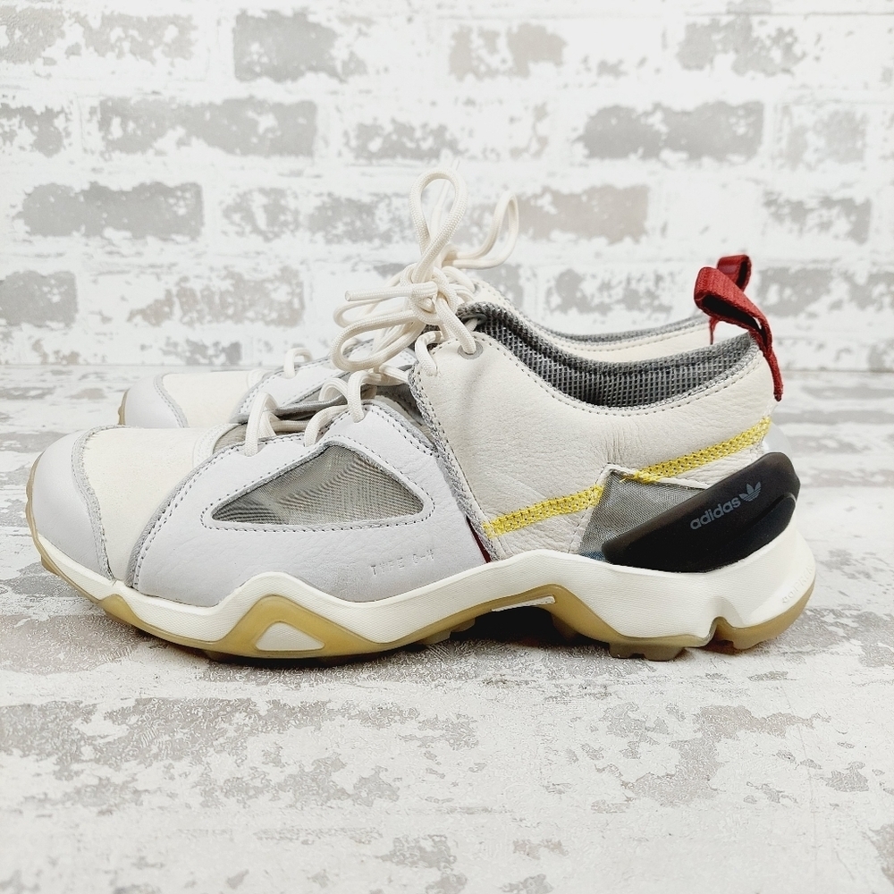 New Adidas Originals 04 Off White Lace Up Athletic Sneakers B329